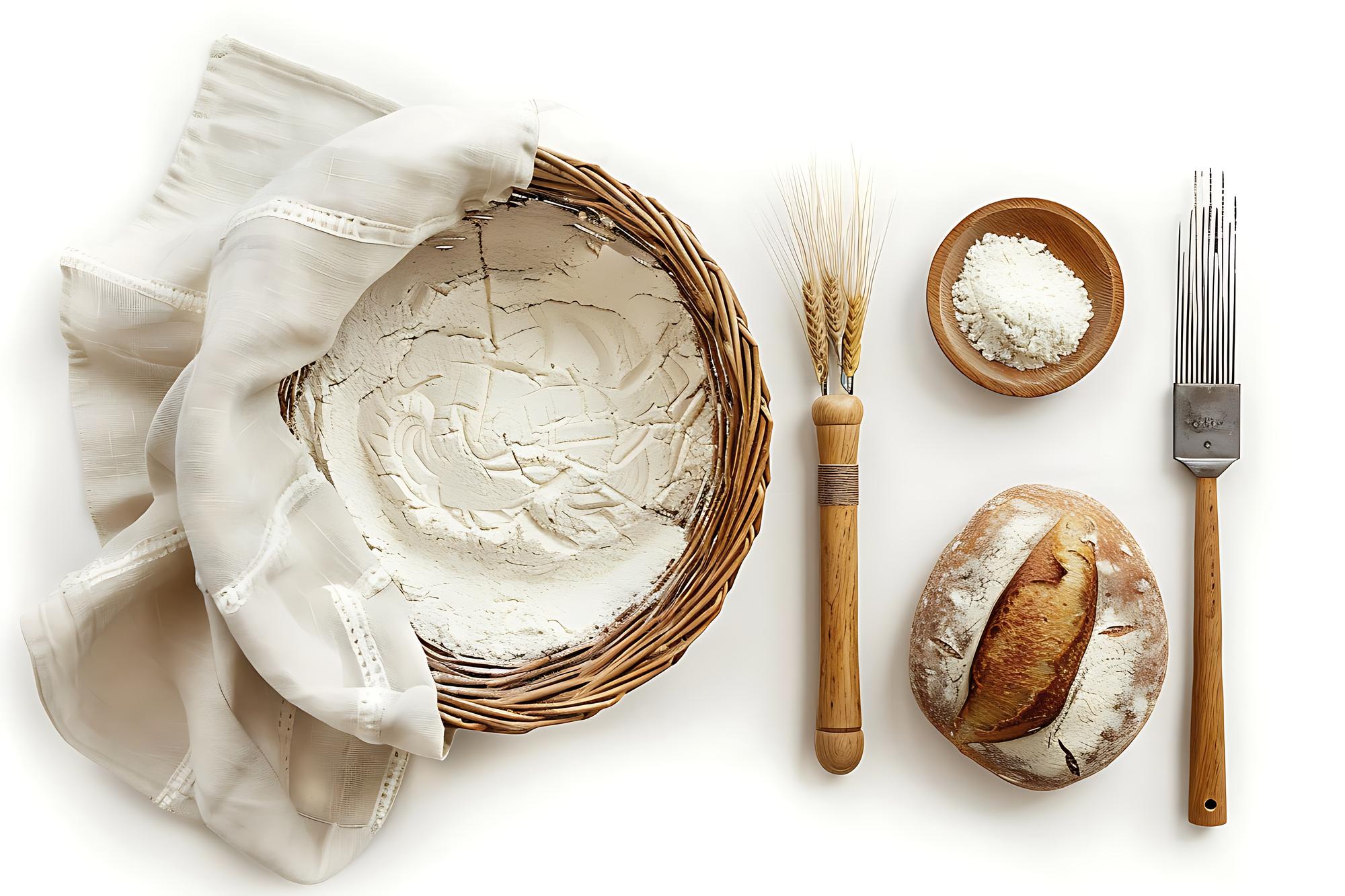 Preparazione impasto su tavolo di legno